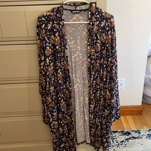 Lands End long sleeve open cardigan